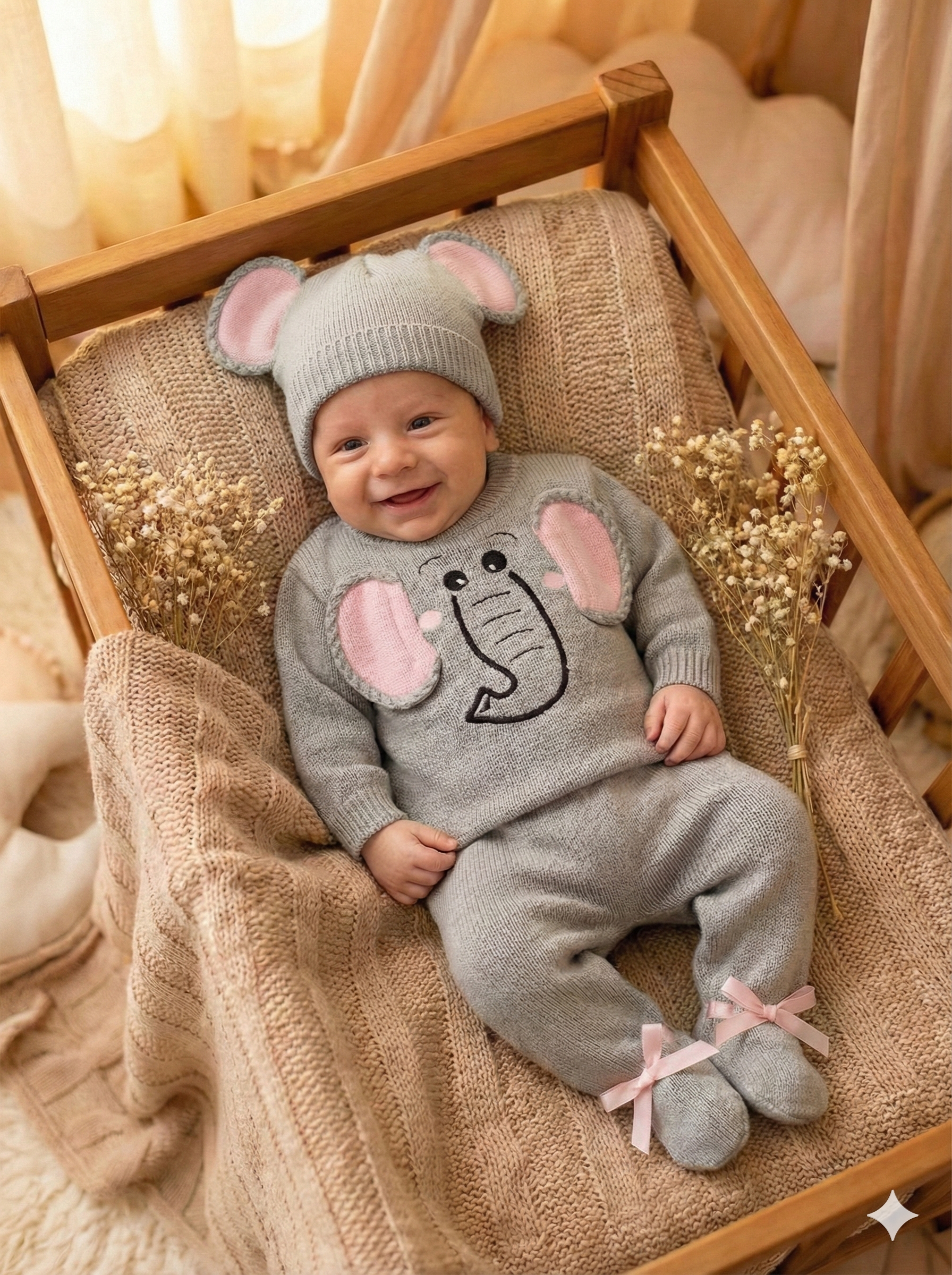 Un safari de ternura: El hermoso significado de los elefantes para tu bebé